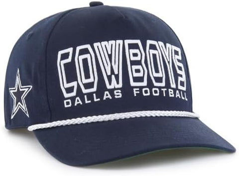 '47 NFL Dallas Cowboys Byline Cord Hitch Adjustable Snapback Hat - Navy