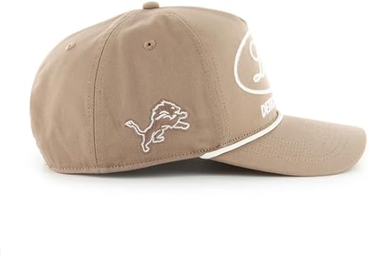 '47 NFL Detroit Lions Foundational Hitch RF Adjustable Snapback Hat - Khaki