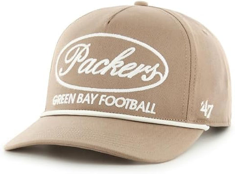 '47 NFL Green Bay Packers Foundational Hitch RF Adjustable Snapback Hat - Khaki