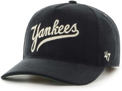 47 MLB New York Yankees Golden Age Cord Hitch RF Adjustable Hat - Black