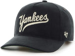 47 MLB New York Yankees Golden Age Cord Hitch RF Adjustable Hat - Black