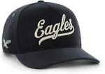 '47 NFL Philadelphia Eagles Golden Age Cord Hitch RF Adjustable Hat - Black