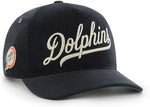 '47 NFL Miami Dolphins Golden Age Cord Hitch RF Adjustable Hat - Black
