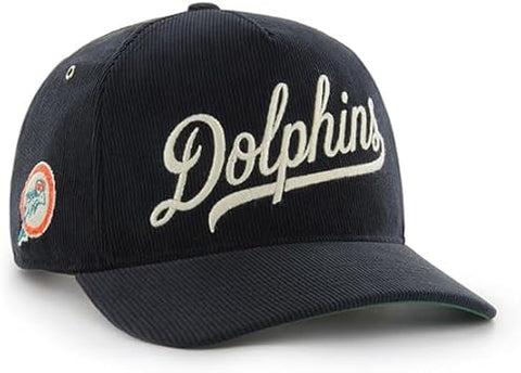'47 NFL Miami Dolphins Golden Age Cord Hitch RF Adjustable Hat - Black
