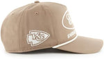 '47 NFL Kansas City Chiefs Foundational Hitch RF Adjustable Snapback Hat - Khaki