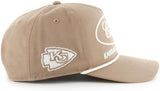 '47 NFL Kansas City Chiefs Foundational Hitch RF Adjustable Snapback Hat - Khaki