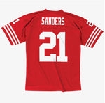 Mitchell & Ness Deion Sanders San Francisco 49ers Legacy Jersey - Scarlet