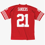 Mitchell & Ness Deion Sanders San Francisco 49ers Legacy Jersey - Scarlet