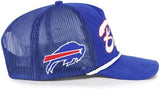 '47 NFL Buffalo Bills Double Header Rope Mesh Adjustable Snapback Hat - Blue