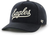 '47 NFL Philadelphia Eagles Golden Age Cord Hitch RF Adjustable Hat - Black