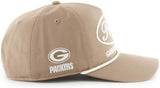 '47 NFL Green Bay Packers Foundational Hitch RF Adjustable Snapback Hat - Khaki