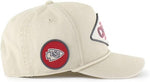 '47 NFL Kansas City Chiefs Cairn Hitch RF Adjustable Snapback Hat - Beige