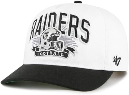 '47 NFL Las Vegas Raiders Prime Play Hitch RF Adjustable Snapback Hat - White