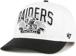 '47 NFL Las Vegas Raiders Prime Play Hitch RF Adjustable Snapback Hat - White