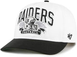 '47 NFL Las Vegas Raiders Prime Play Hitch RF Adjustable Snapback Hat - White