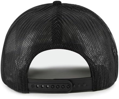 '47 NFL Detroit Lions Double Header Rope Mesh Adjustable Snapback Hat - Black