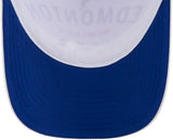 New Era NHL Edmonton Oilers Minimalist 9FORTY A-Frame Trucker Adjustable Snapback Hat - White