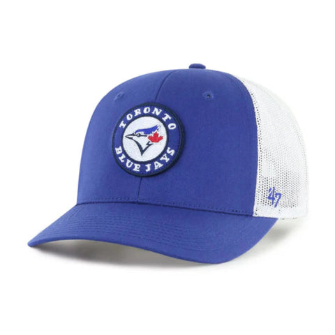 47 MLB Toronto Blue Jay YOUTH Pop Up Trucker Snapback Hat
