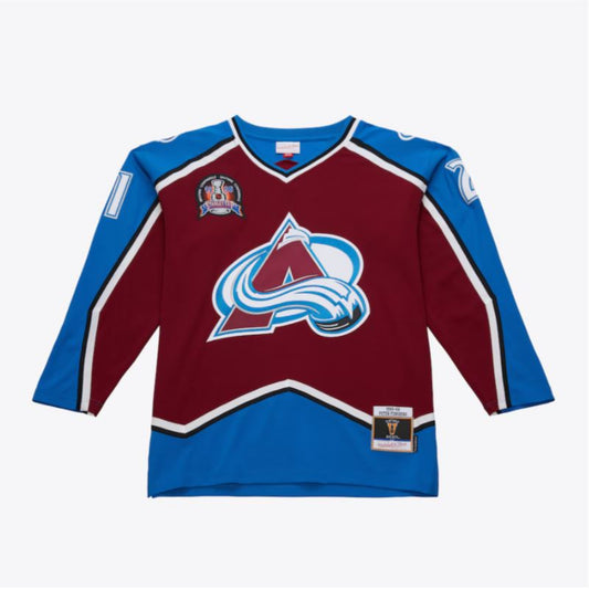 Mitchell & Ness NHL Peter Forsberg Colorado Avalanche 1996 Stanley Cup Finals Jersey - Maroon