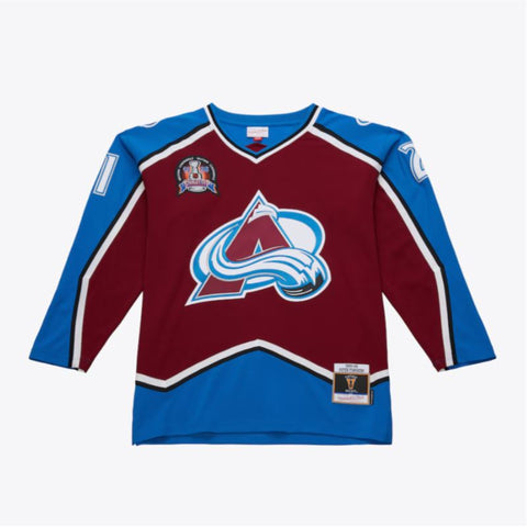 Mitchell & Ness NHL Peter Forsberg Colorado Avalanche 1996 Stanley Cup Finals Jersey - Maroon