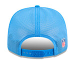 New Era NFL Detroit Lions 2025 Sideline 9SEVENTY Trucker Adjustable Hat - Light Blue