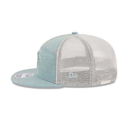 New Era MLB Toronto Blue Jays Denim Split Panel 9FIFTY Adjustable Hat - Blue