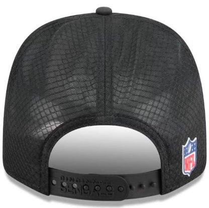 New Era NFL Cincinnati Bengals 2025 Sideline 9SEVENTY Trucker Adjustable Hat - Black
