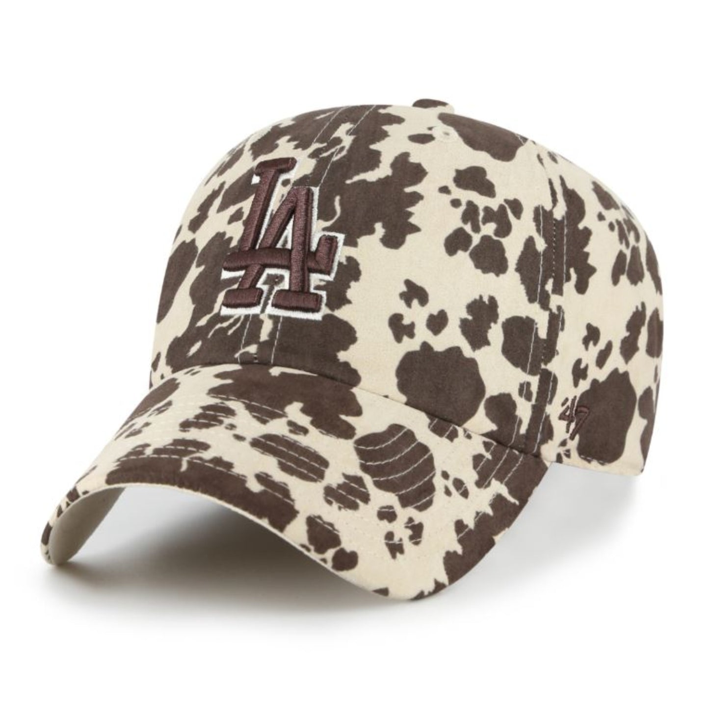 '47 MLB Los Angeles Dodgers Bessie Clean Up Adjustable Hat - Brown/Beige