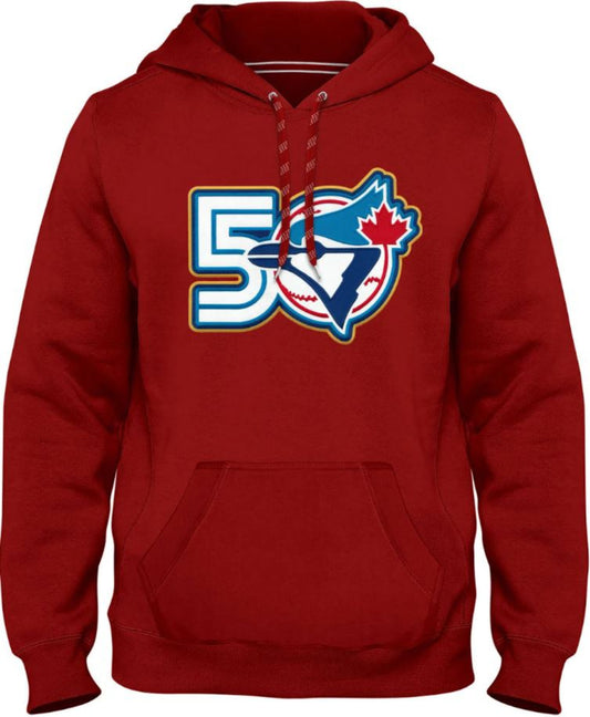 Bulletin MLB Toronto Blue Jays 50th Anniversary Twill Pullover Hoodies - Multiple Colors Available