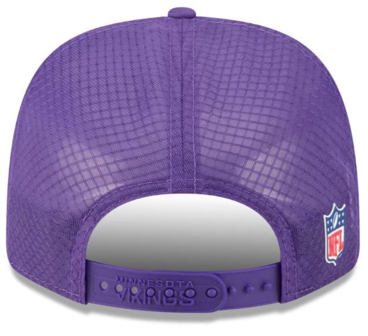 New Era NFL Minnesota Vikings 2025 Sideline 9SEVENTY Trucker Adjustable Hat - Purple