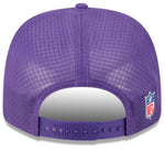 New Era NFL Minnesota Vikings 2025 Sideline 9SEVENTY Trucker Adjustable Hat - Purple