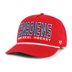 '47 NHL Montreal Canadiens Byline Cord Hitch Adjustable Snapback Hat - Red