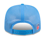 New Era NFL Los Angeles Chargers 2025 Sideline 9SEVENTY Trucker Adjustable Hat - Light Blue