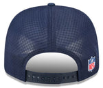 New Era NFL New England Patriots 2025 Sideline 9SEVENTY Trucker Adjustable Hat - Navy