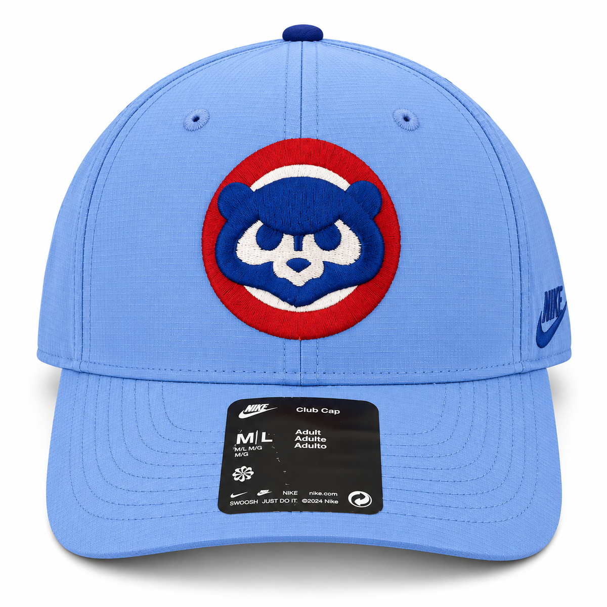 Nike MLB Chicago Cubs Club Cap Adjustable Hat – Light Blue