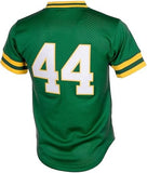 Mitchell & Ness Men's MLB Oakland Athletics Reggie Jackson #44 Cooperstown Mesh Batting Practice Jersey - Green