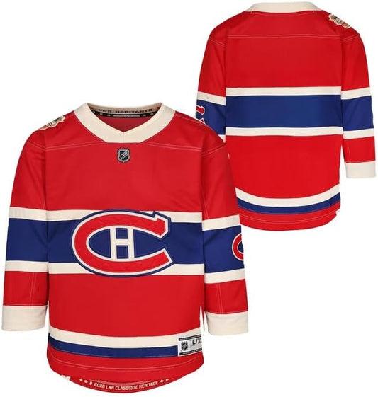 NHL Montreal Canadiens YOUTH 2026 NHL Heritage Classic Player Jersey - Red