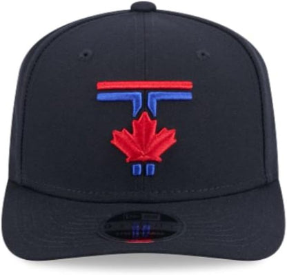 New Era 9SEVENTY MLB Toronto Blue Jays 50th Anniversary Side Patch City Connect Adjustable Stretch-Snap Hat - Navy