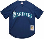 Mitchell & Ness Men's MLB Seattle Mariners Ichiro Suzuki #51 Cooperstown Mesh Batting Practice Pullover Jersey - Navy