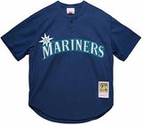 Mitchell & Ness Men's MLB Seattle Mariners Ichiro Suzuki #51 Cooperstown Mesh Batting Practice Pullover Jersey - Navy