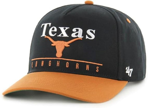 47 NCAA Texas Longhorns Super Hitch Adjustable Snapback Hat - Black/Orange