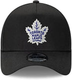 New Era NHL Toronto Maple Leafs 9FORTY A-Frame Adjustable Snapback Hat - Black
