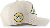 '47 NFL Green Bay Packers Cairn Hitch RF Adjustable Snapback Hat - Beige