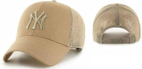 '47 MLB New York Yankees MVP Branson Adjustable Mesh Back Snapback Hat - Khaki
