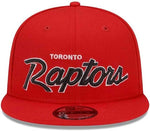 New Era Men’s NBA Toronto Raptors Evergreen Script 9FIFTY Snapback Hat – Red