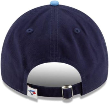 New Era 9TWENTY MLB Toronto Blue Jays 50th Anniversary Side Patch Alternate 4 Two Tone Player Replica Adjustable Hat - Navy/Powder Blue