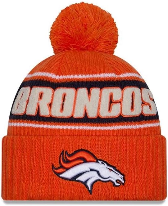 New Era NFL Denver Broncos 2024 Cold Weather Sport Pom Knit