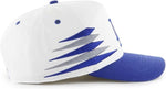 '47 MLB Hitch Los Angeles Dodgers Diamond Cut Snapback Hat - White/Blue