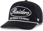 '47 NFL Las Vegas Raiders Foundational Sandstone Script Hitch RF Adjustable Snapback Hat - Black
