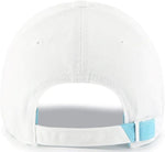 47 White Noise Toronto Raptors Clean Up Adjustable Hat Cap - White/Caribbean Blue